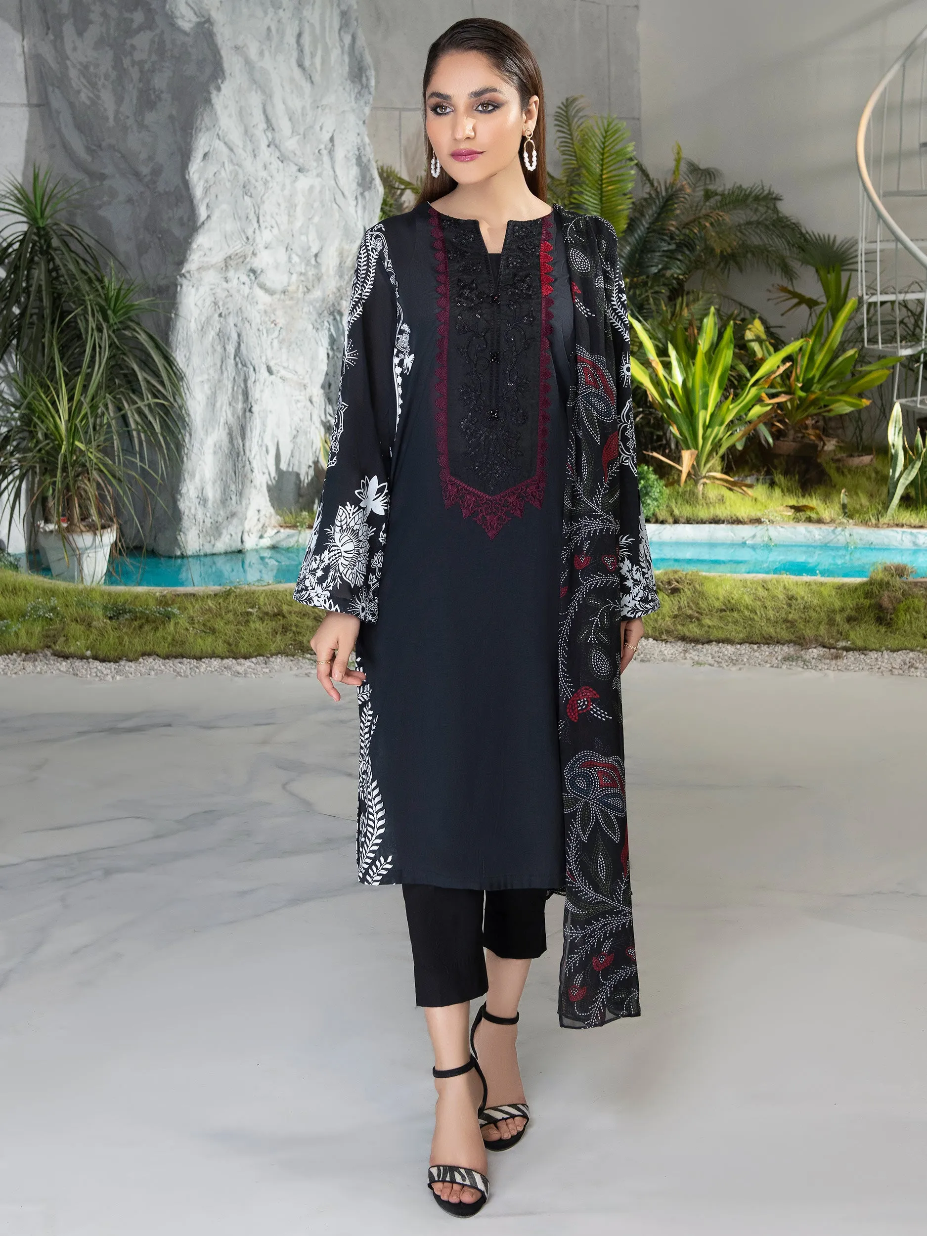 2 Piece Embroidered Lawn Suit