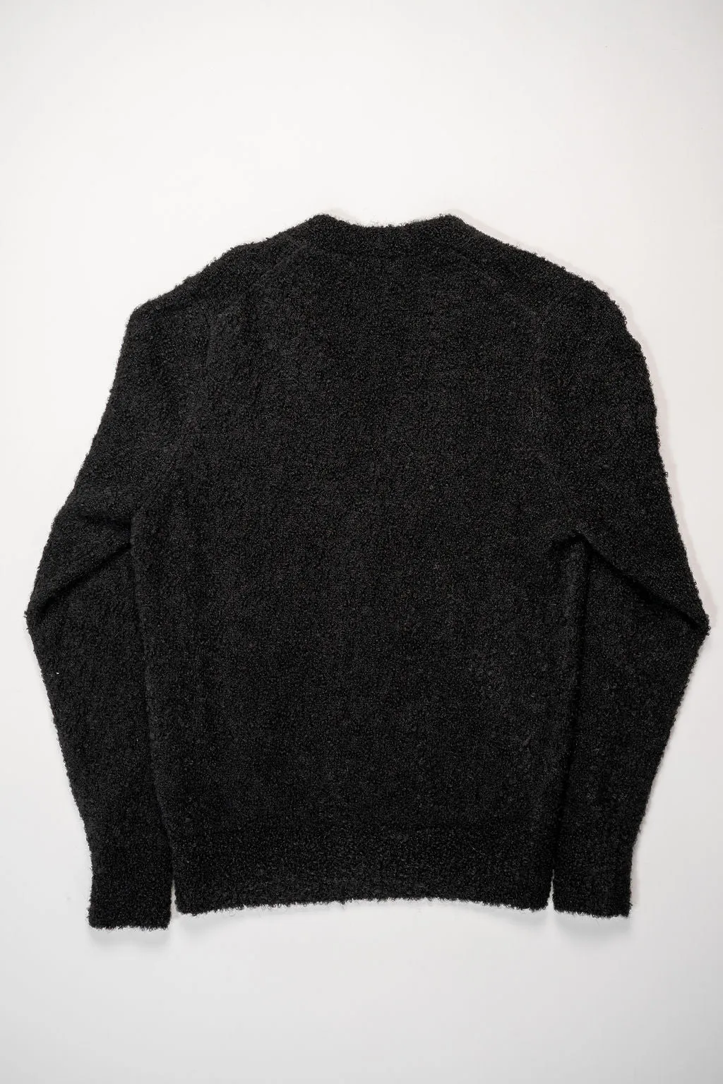 3sixteen V-Neck Cardigan - Black Boucle Alpaca