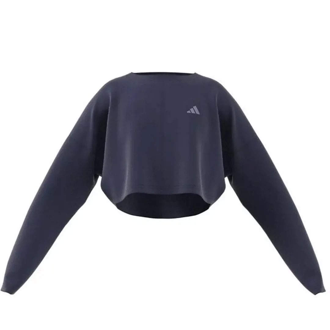 adidas - Girls' (Junior) AEROREADY Yoga Crop Sweatshirt (IC0330)