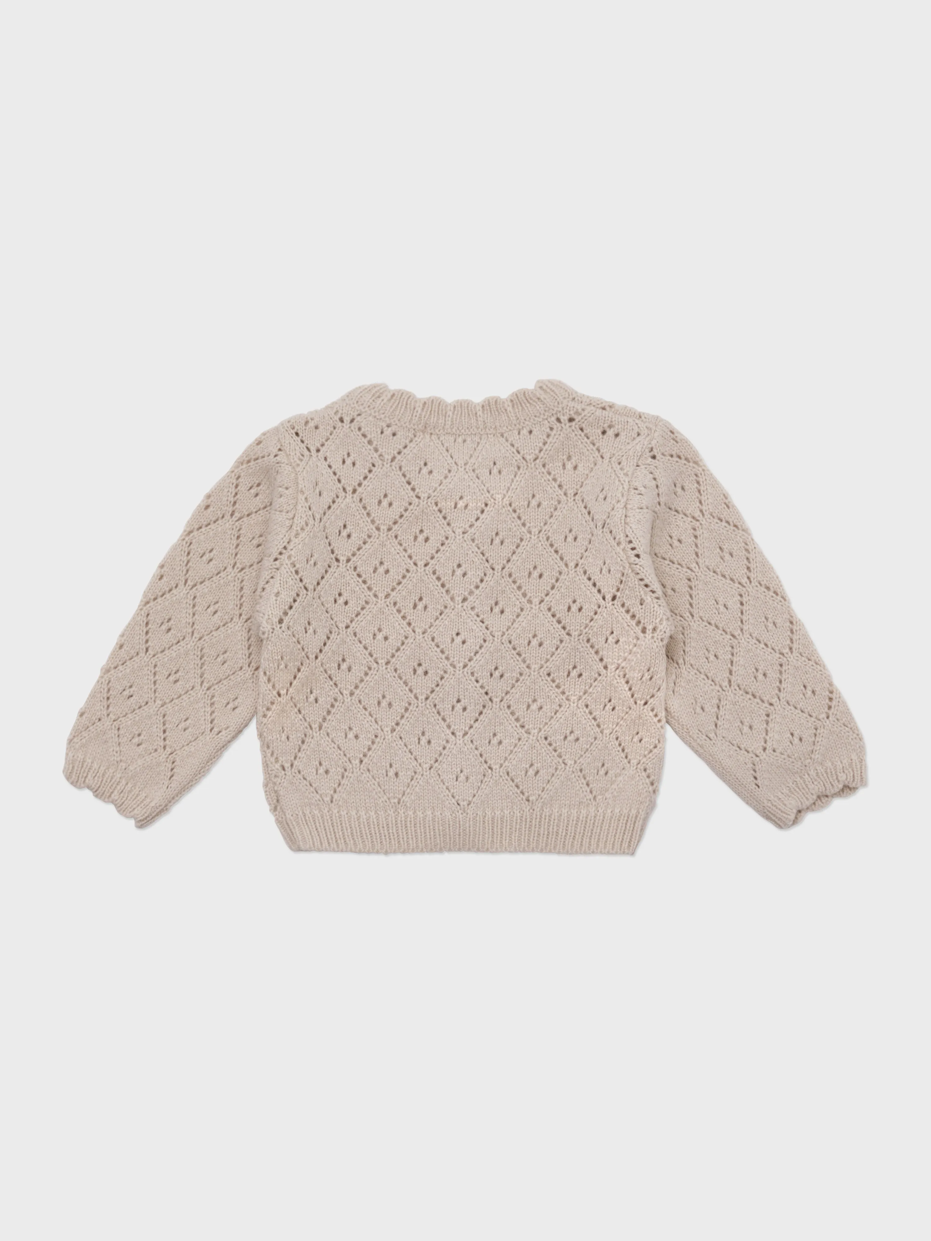 Baby Perry Knit Cardigan Beige