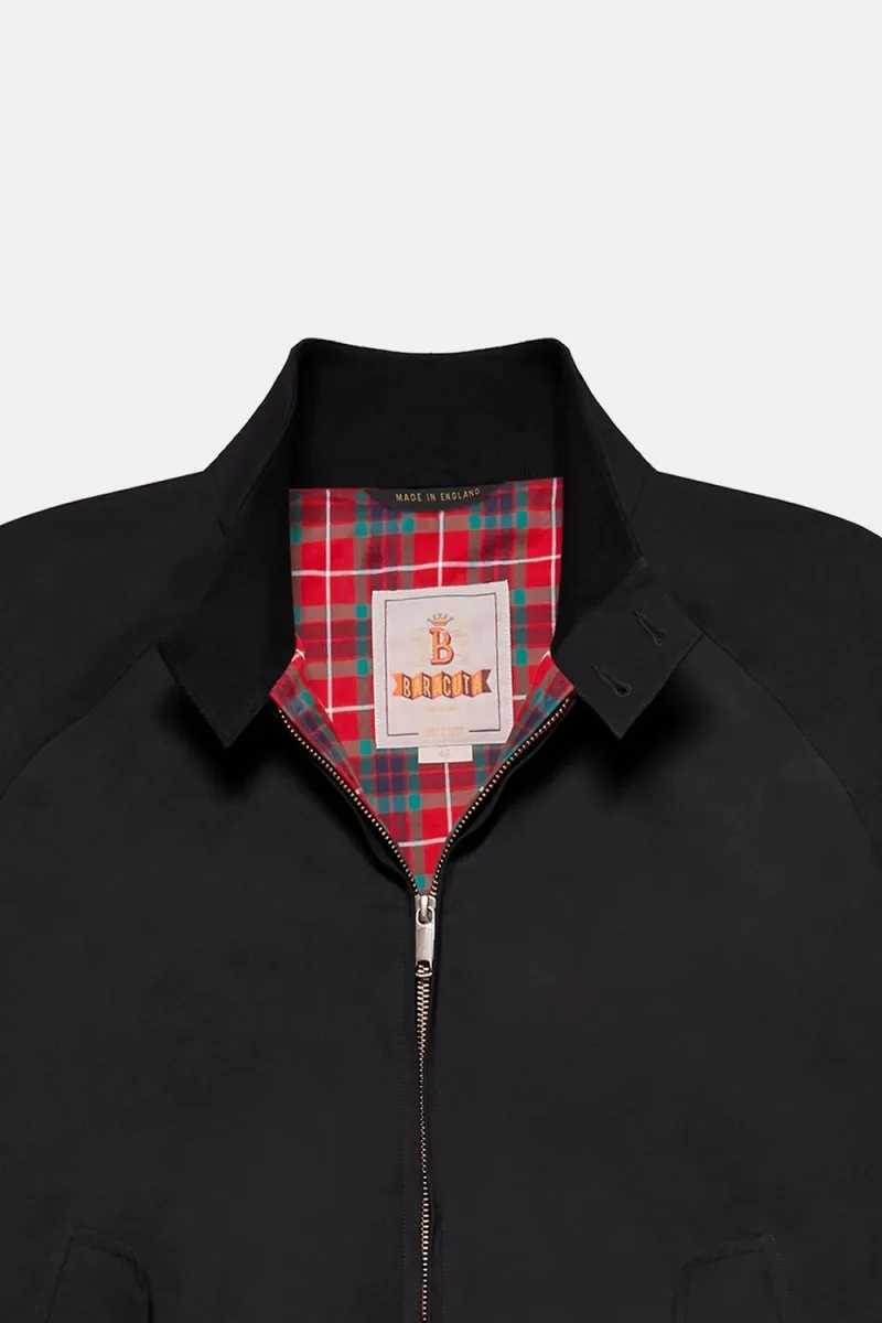 Baracuta G9 Classic Cotton-Blend Harrington Jacket (Black)