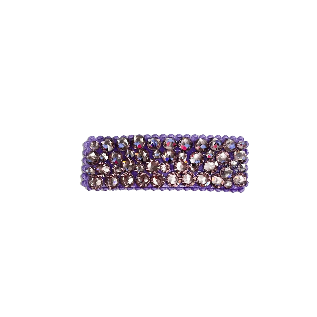 Bari Lynn Crystal Snap Clip - Lavender