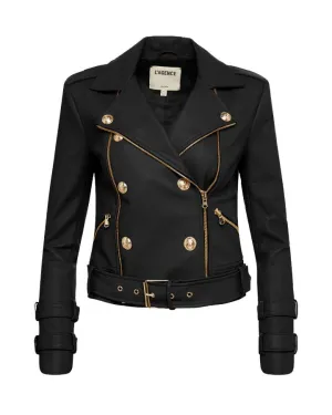 Billie Belted Leather Jacket