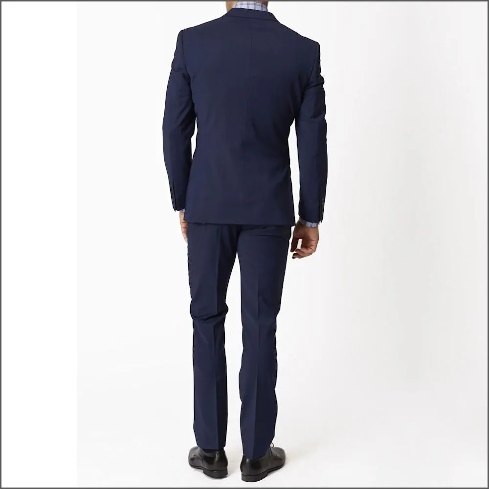 Brook Taverner Cassino Blue Fashion Fit Washable Crease Resistant Suit-