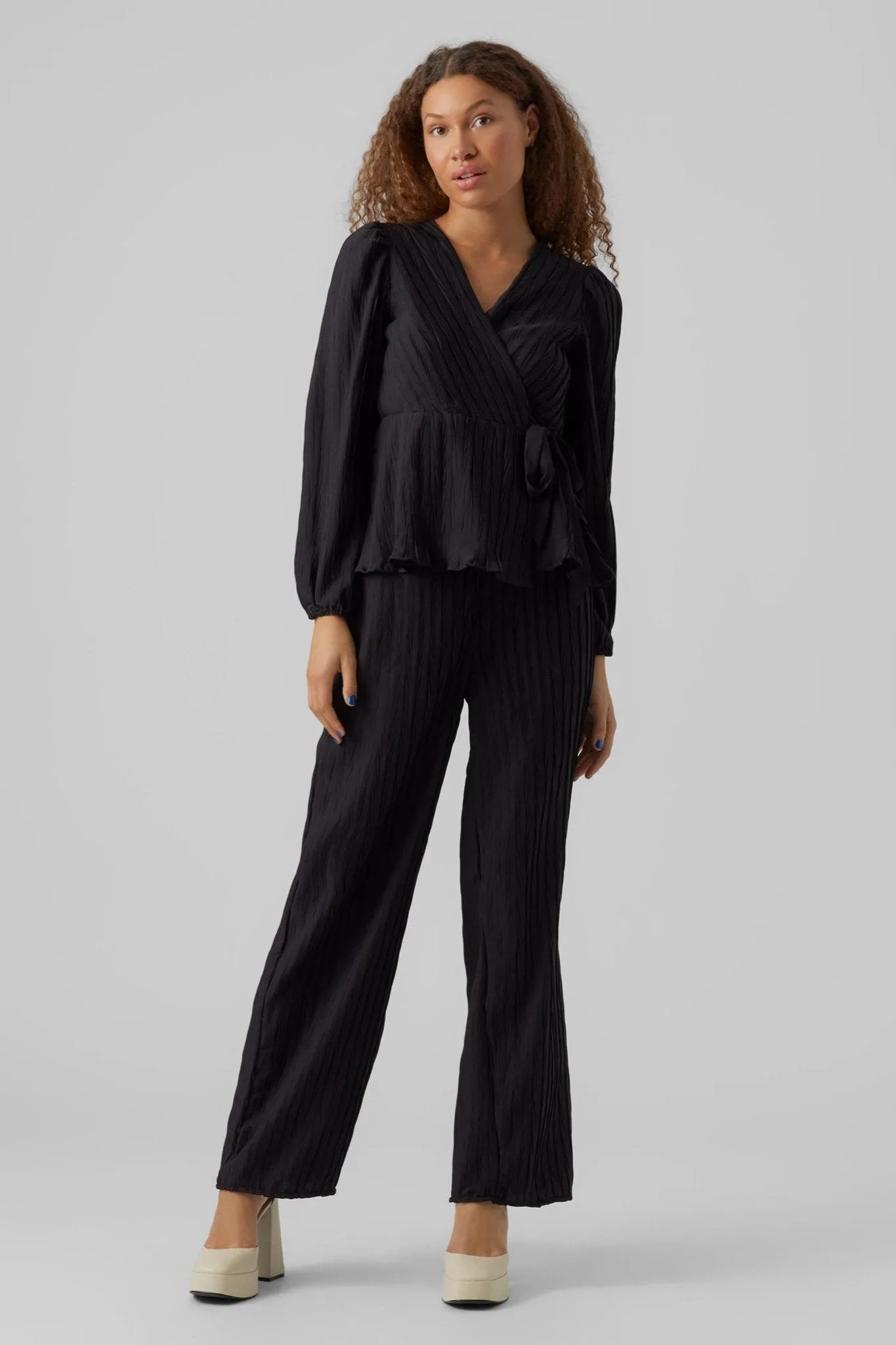 Carrie Wide Pants - Black