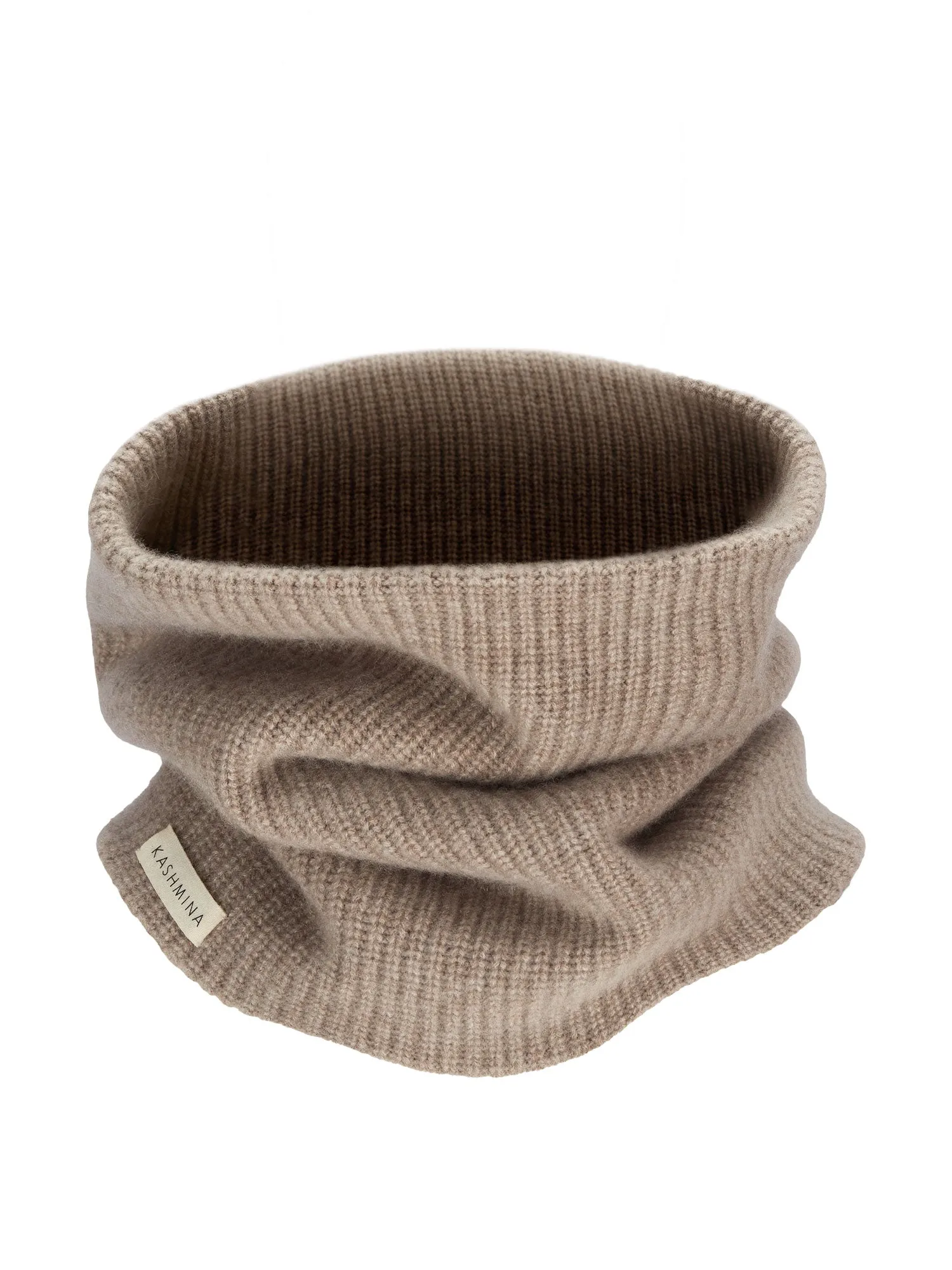 Cashmere snood "Erika" - toast