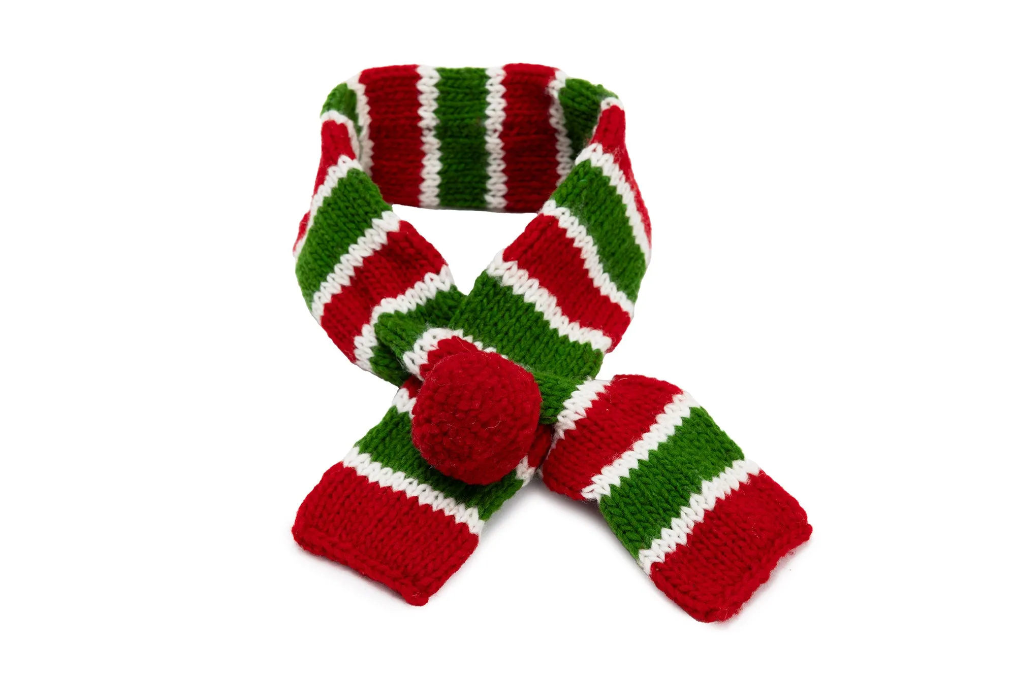 Christmas - Holiday Hand Knitted Scarf - 2 Color Options