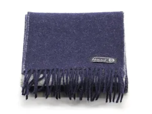 Cosy Blanket Scarf - Reversible Navy Silver