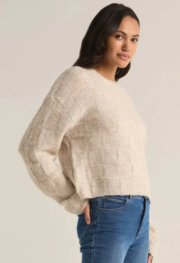 Delilah Check Sweater