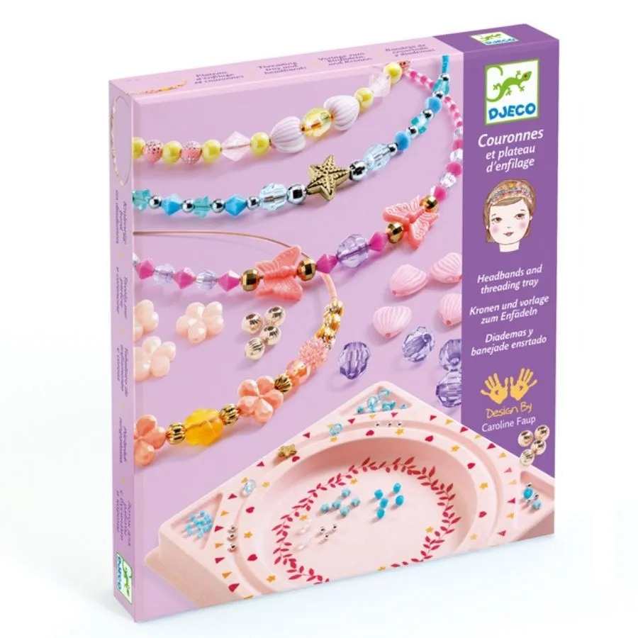 Djeco - Precious Headbands and Threading Craft Set