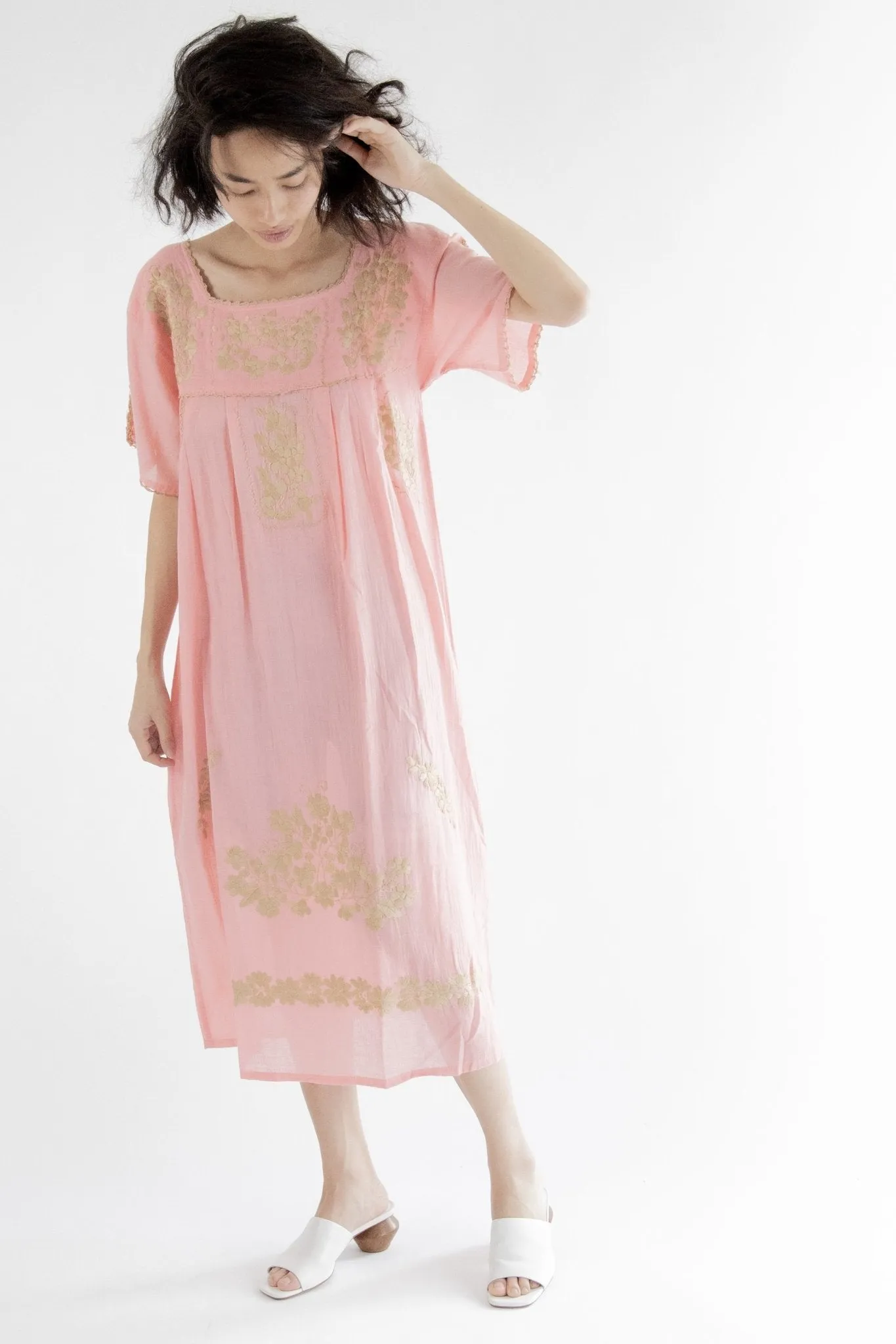 Embroidered Dress Gaughin