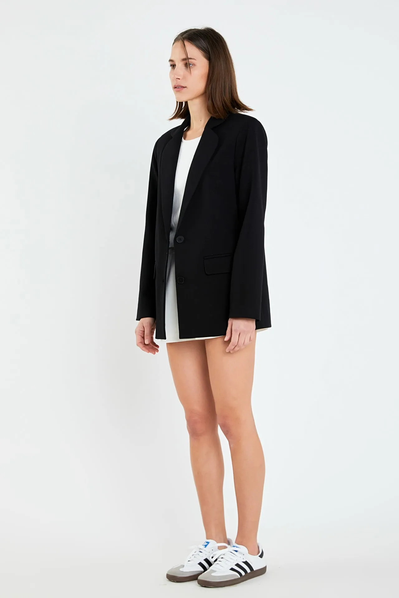 English Factory - Terry Round Collared Blazer