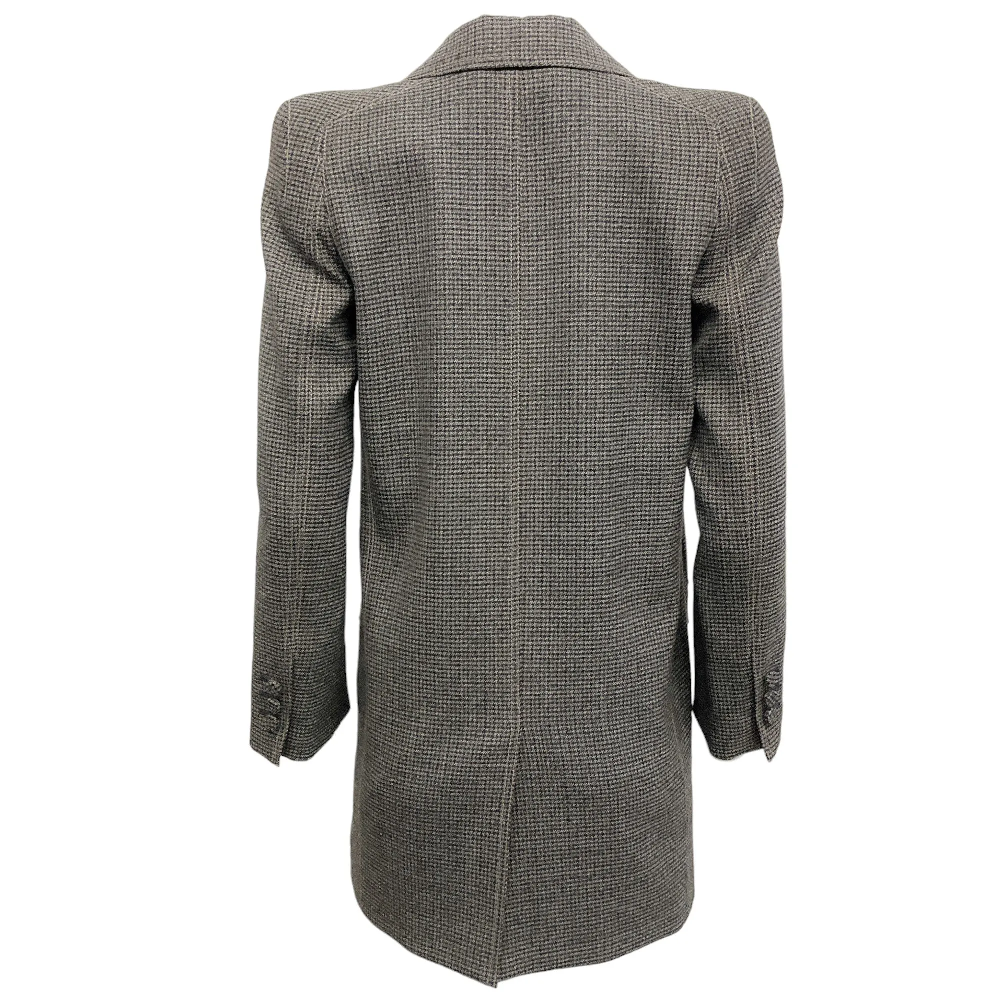 Fendi Charcoal Grey / Navy Blue Houndstooth Jacket