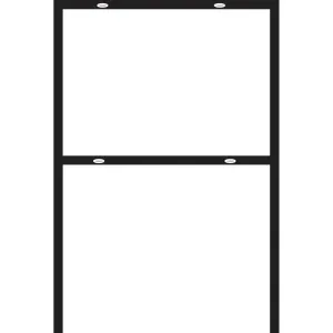 Hillman Black Sign Frame 24 in. H X 18 in. W