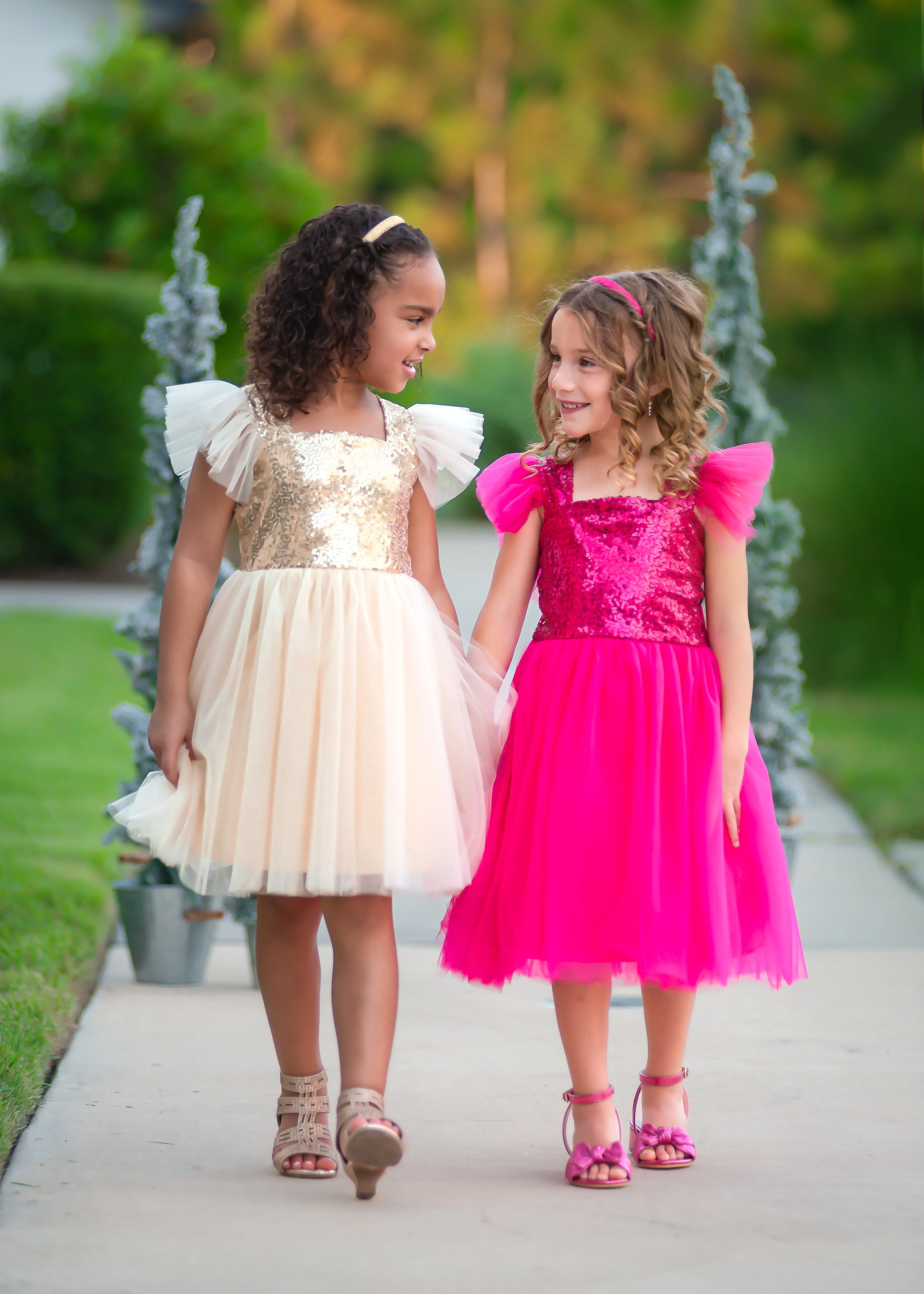 HOT PINK SPARKLE TUTU DRESS - READY TO SHIP!