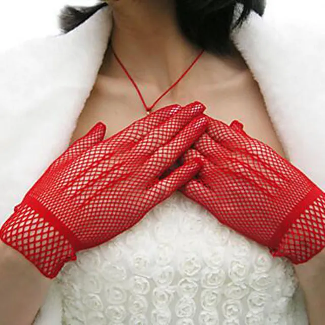 Hot Sale Fishnet Mesh Gloves Fashion Women Gloves Summer  Protection Lace Elegant Lady Style Gloves