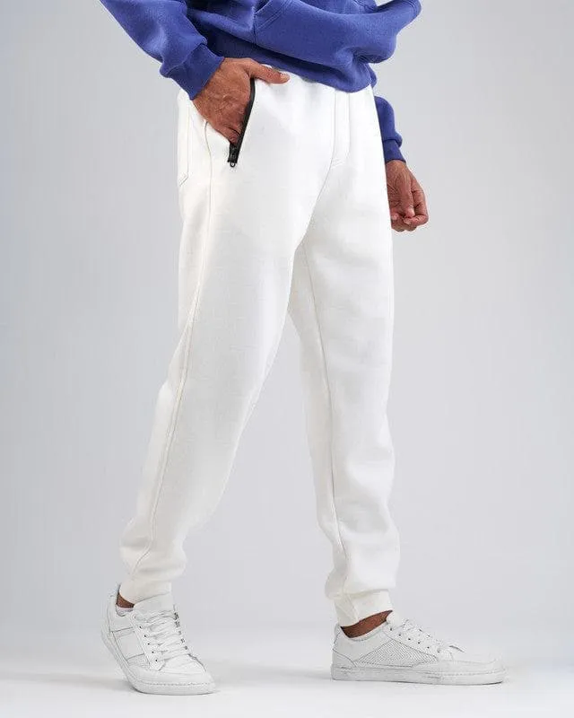 JOGGER WAIST SWEATPANTS  - OFF WHITE