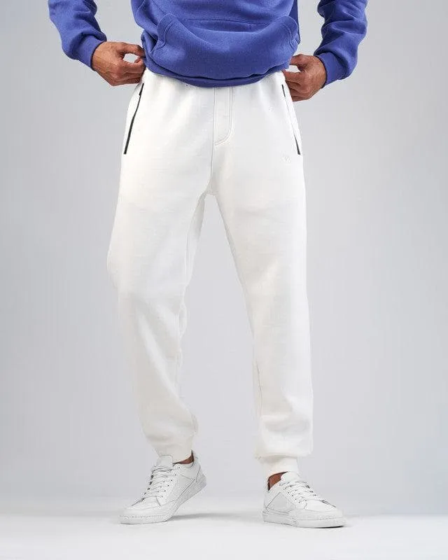 JOGGER WAIST SWEATPANTS  - OFF WHITE