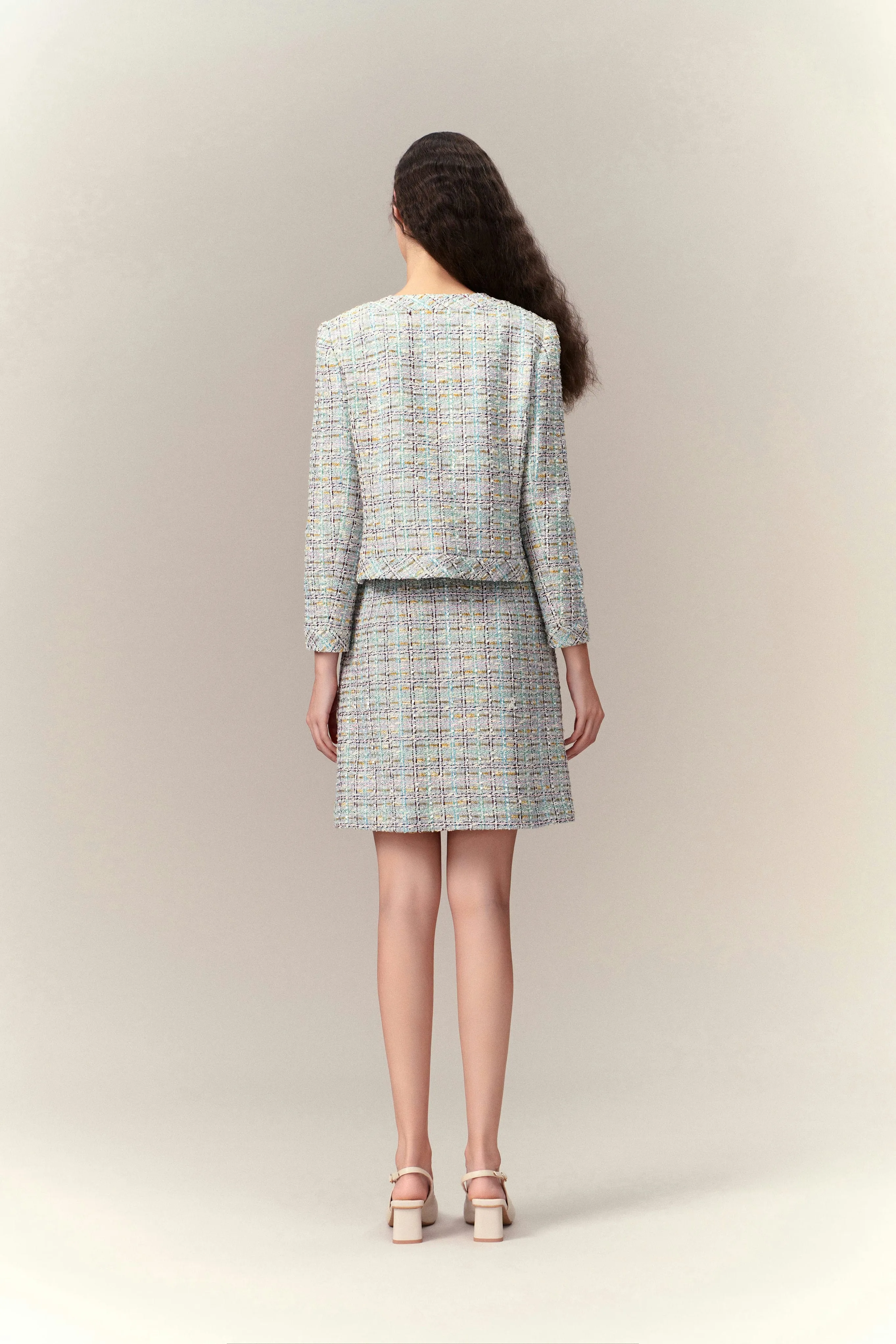 Lurex Classy Check Tweed Jacket