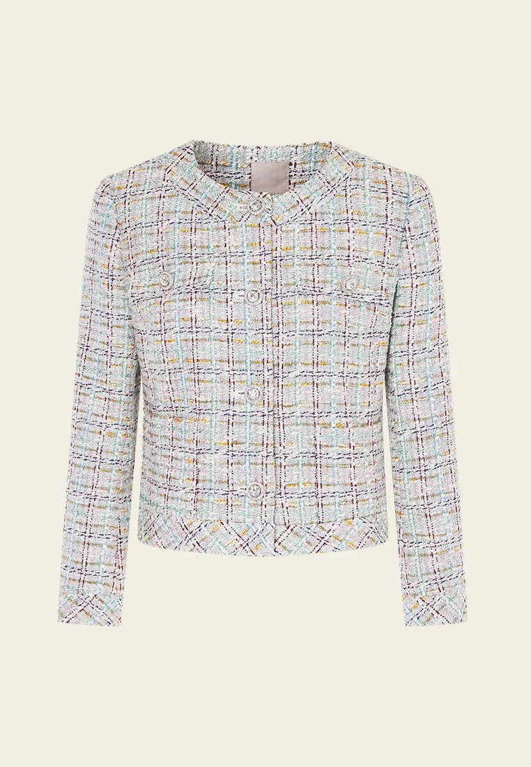 Lurex Classy Check Tweed Jacket