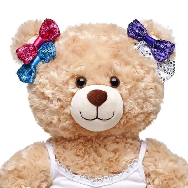 Multicolor Sparkle Bow Set 4 pc.