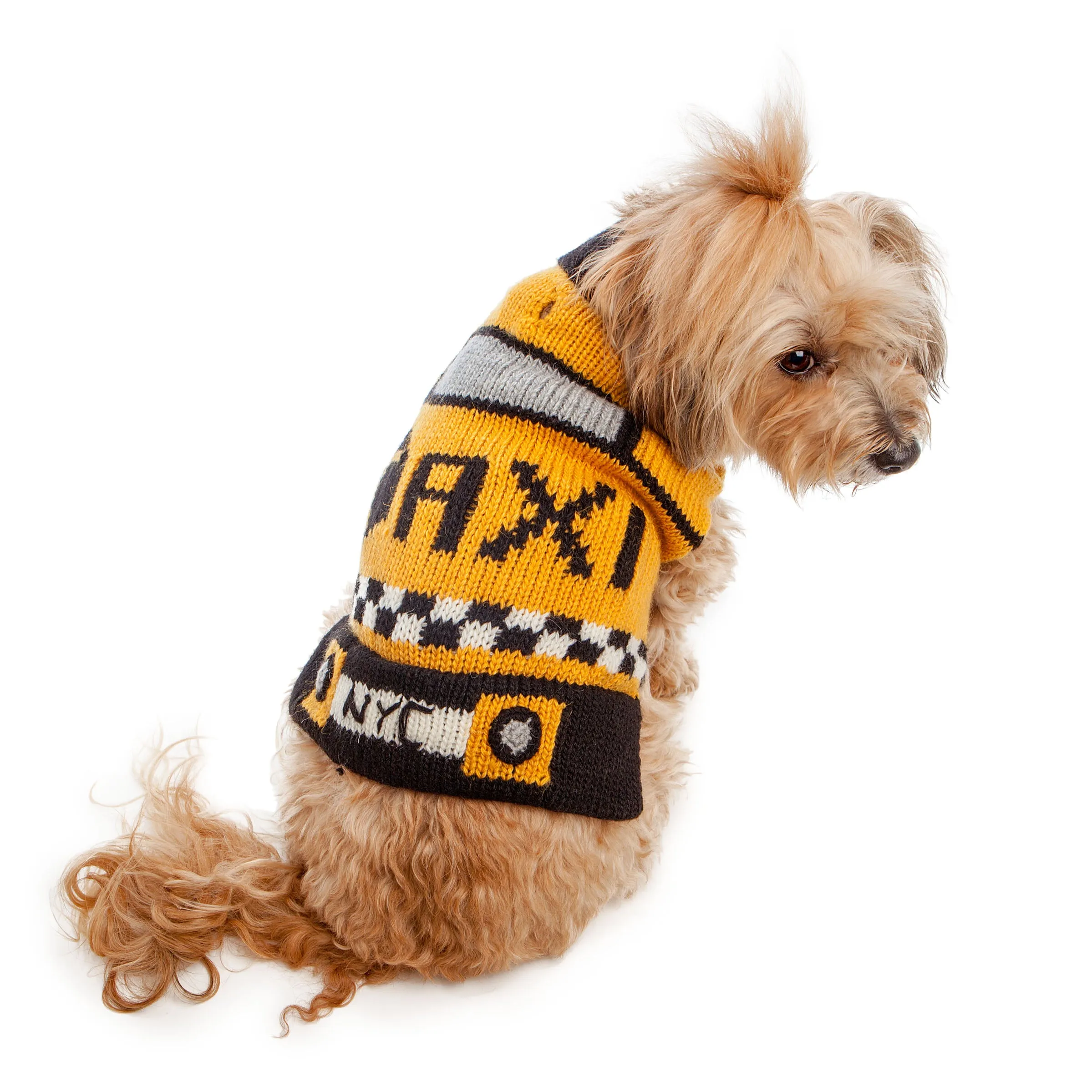 NYC Taxi Handknit Dog Sweater (Dog & Co. Exclusive)