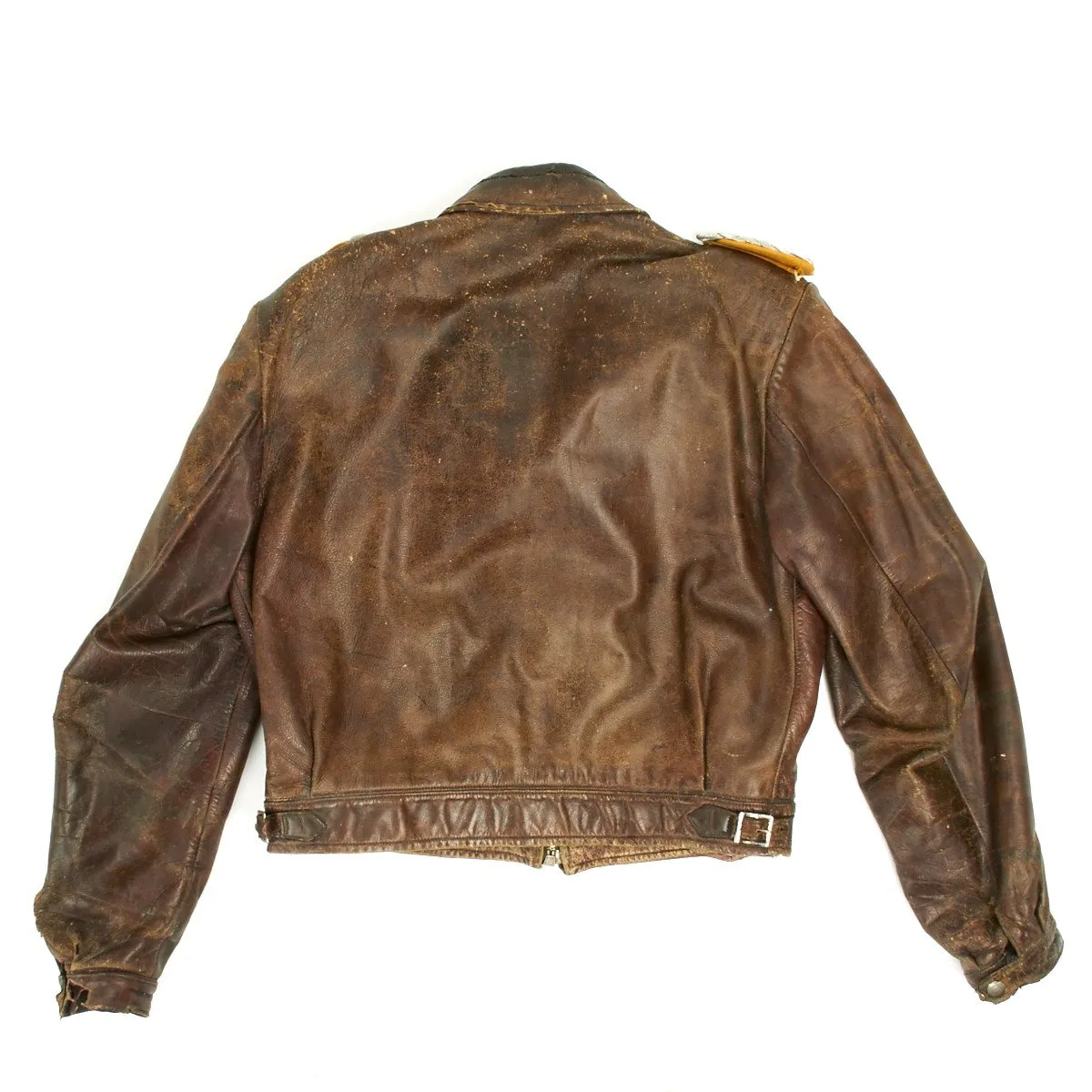 Original German WWII Luftwaffe Fighter Pilot Leather Flight Jacket