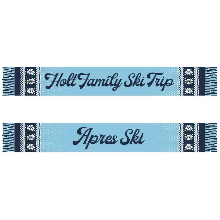 Prepaid on Etsy - Ski Trip Custom Knit Scarf