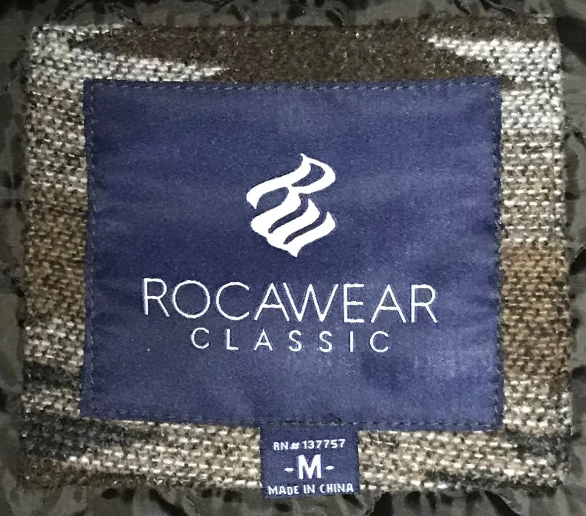 *ROCAWEAR* (BROWN-MULTI) ~CLASSIC~ WINTER BOMBER COAT FOR MEN