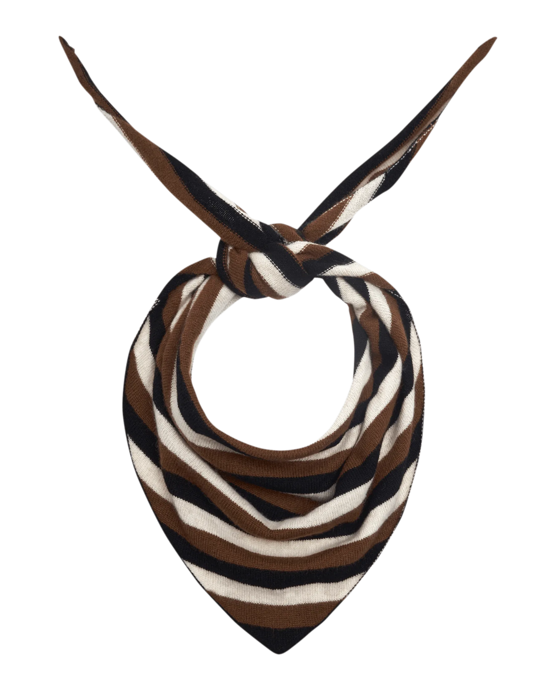 The Cashmere Neckerchief. -- Santal Stripe