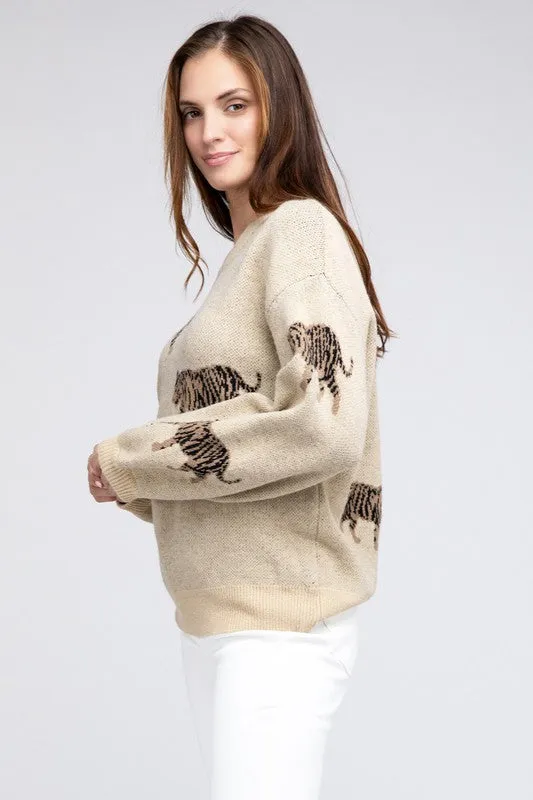 Tiger Pattern Sweater