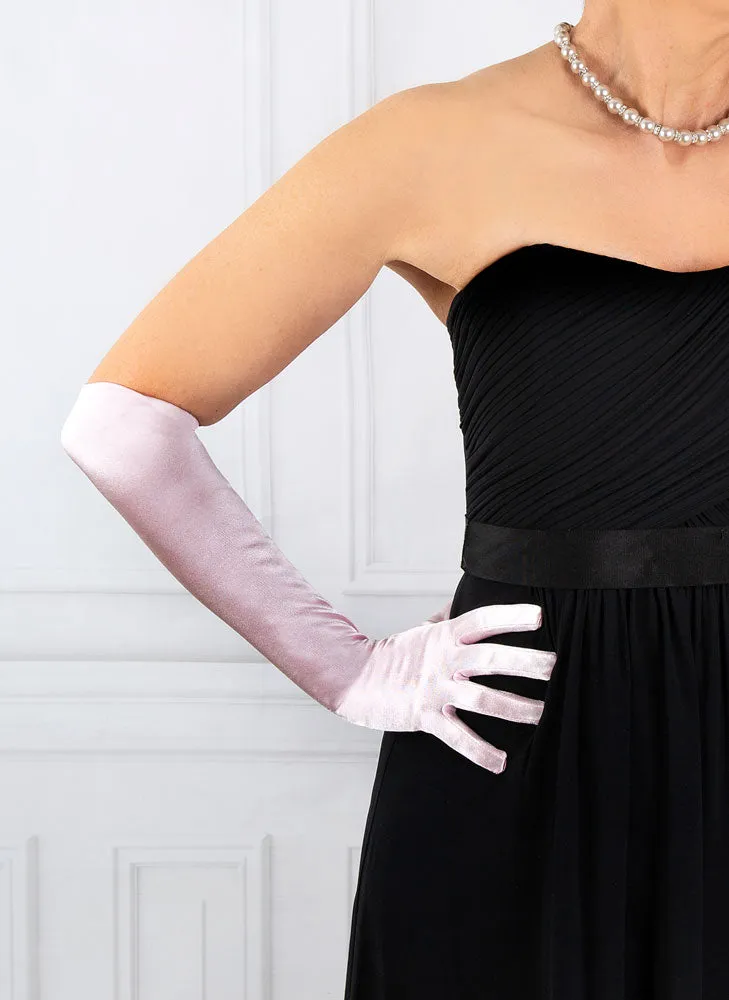 Women's Long Above-Elbow Satin Gloves